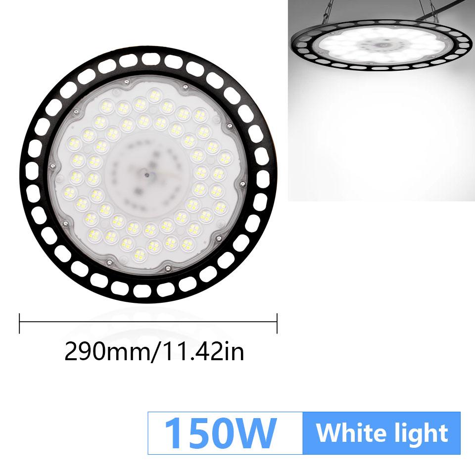 UFO High Bay Light 100W 150W 200W IP66 Водонепроницаемый светодиодный промышленный светильник для гаража, спортзала, завода, склада