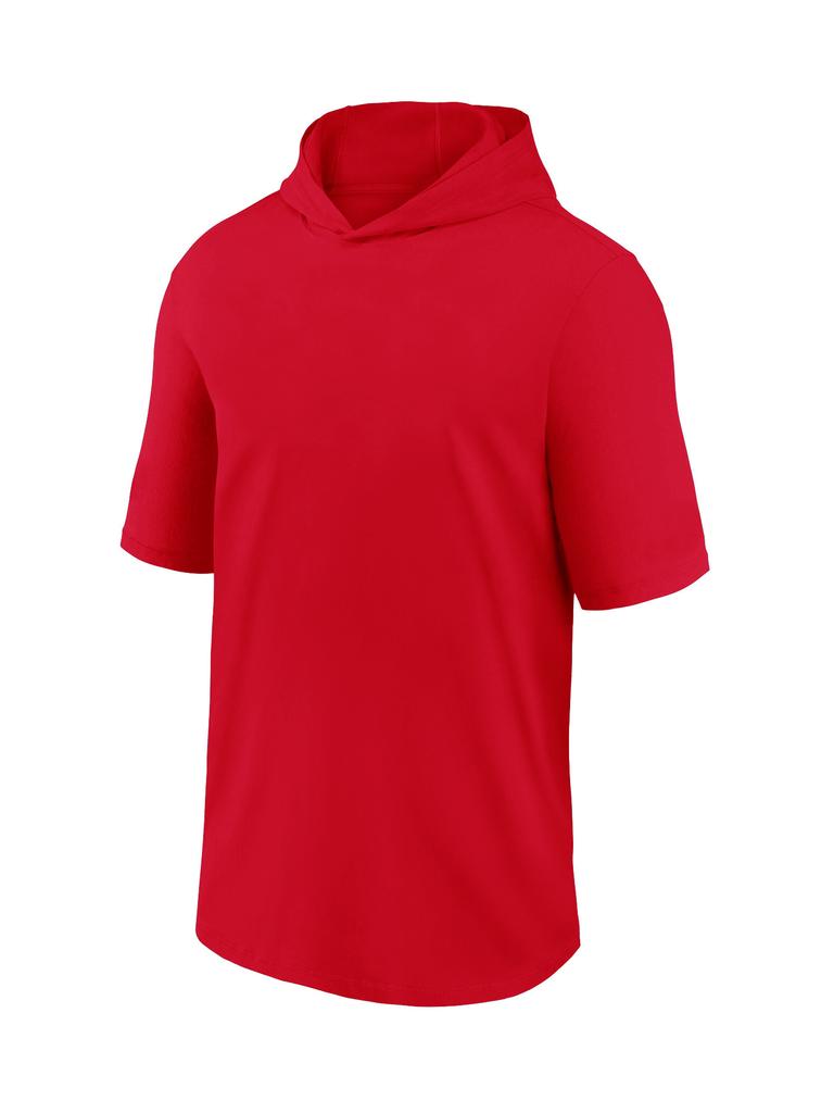 European size quick-drying hooded T-shirt outdoor leisure sports loose short-sleeved t-shirt