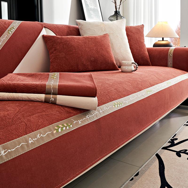 Новый винтажный жаккардовый чехол из синели, противоскользящий чехол для дивана, подушка для дивана, четыре сезона, обычный чехол для дивана для гостиной, чехол