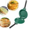 Round Double Side Frying Pan Non-stick Pancake Maker Household Muffin Pan Ham