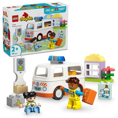 LEGO Duplo Городок Duplo находится на игрушечной машинке Игрушка Подарок на день рождения Блок Образовательный Мальчики Девочки Дети 1 с половиной года 2 года 4 года Малыш