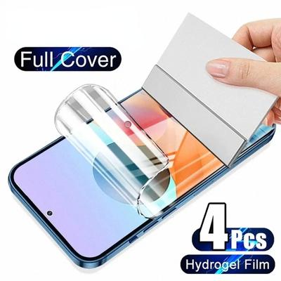 4 шт. гидрогелевая пленка для Xiaomi Poco X3 Pro F3 M3 M4 11T 12T Pro Защитная пленка для экрана Redmi Note 11 10 9 8 Pro 9S 10S 8T 9T 9A 9C