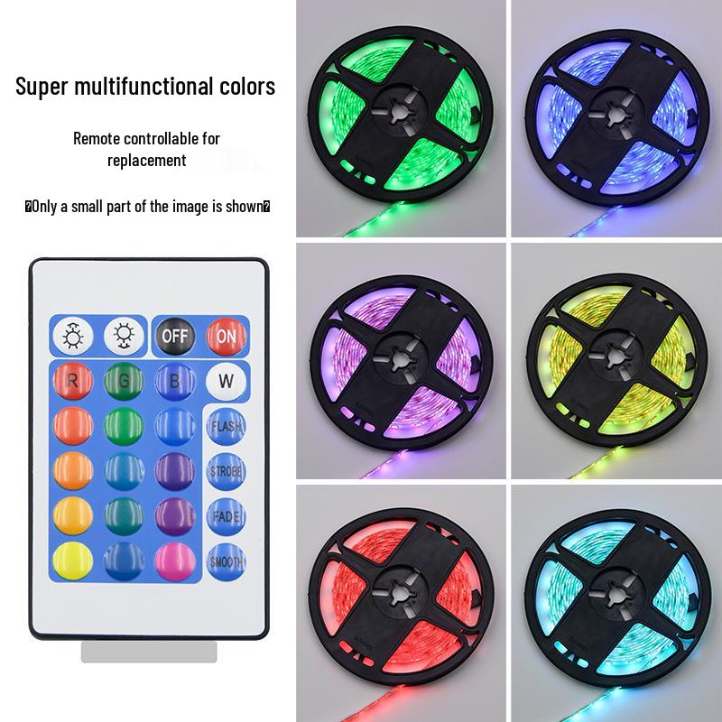 Набор светодиодных лент "Крест": Водонепроницаемая светодиодная лента 5050 RGB с 54 светодиодами, ИК- и Bluetooth-управление через приложение, Окружающее освещение