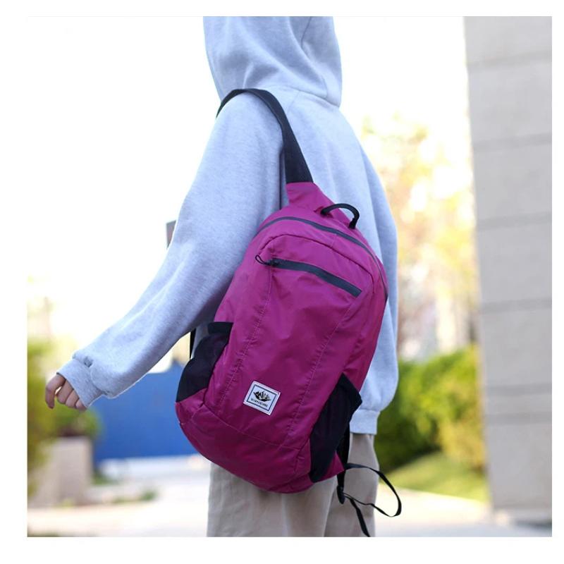 Велосипедная сумка, складной рюкзак для активного отдыха, большая вместимость, легкий спортивный дорожный рюкзак