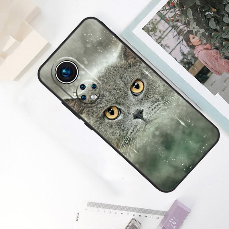 Кошка Британская короткошерстная Для Honor Magic 8 Pro 6 7 Lite Чехол Для Honor 200 400 50 70 90 X8c X8b X9a X9b X9c X9d Win RT