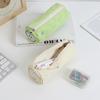 Embroidered Pencil Case Large Capacity Pen Box Cartoon Cosmetic Bag  School Office