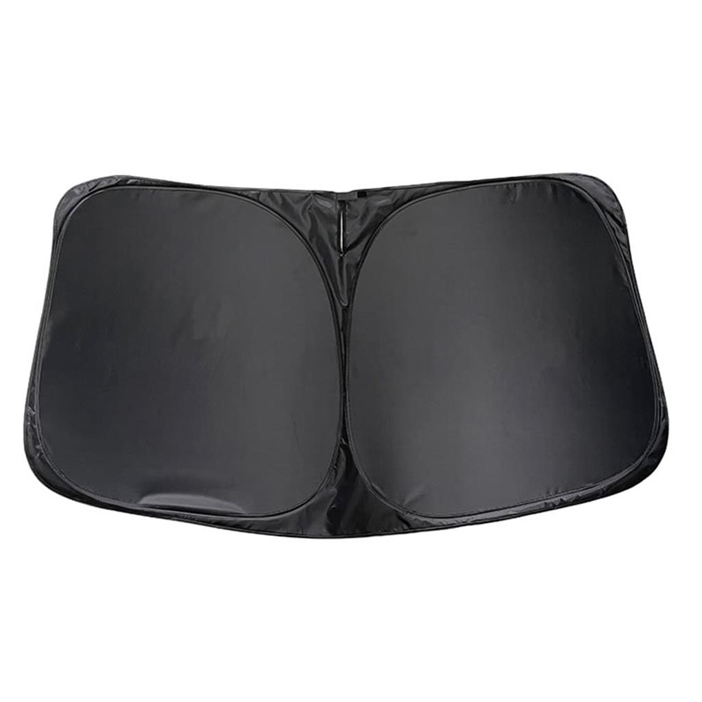 Солнцезащитный козырек на лобовое стекло автомобиля с чехлом для хранения Прочный материал 240T Автомобильный солнцезащитный козырек для защиты от УФ-лучей и солнечного тепла