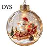 Праздничные украшения для вечеринки, Светящееся украшение «Рождественская история», Свет?Подвесной шар 'Up Mini Holiday Scene' с теплыми подарочными украшениями и светодиодной подсветкой, прозрачный