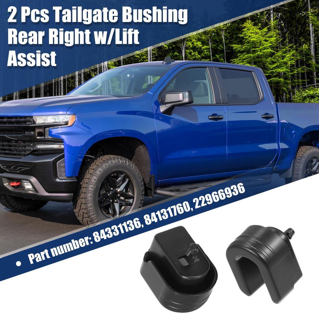 1 Pair Car Rear Right Tailgate Bushing With Lift Assist System 84331136 84131760 Compatible For 2500HD 3500HD