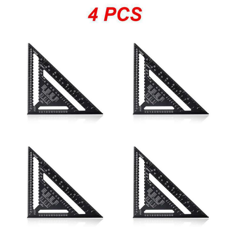 12-дюймовая квадратная метрическая треугольная линейка из алюминиевого сплава измерительная линейка столярный уголок транспортир строительные каркасные инструменты