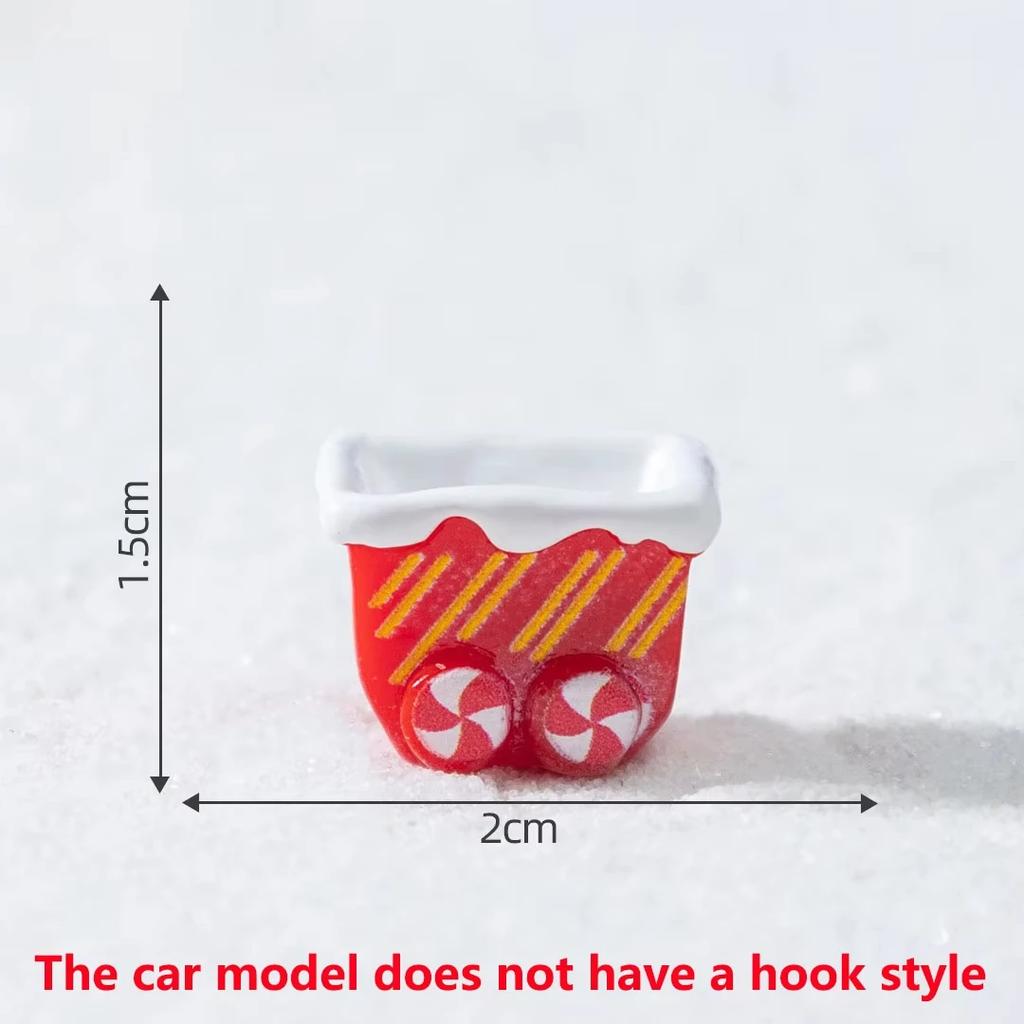 2026 Christmas snowman elk bobsleigh mini resin diy3D Glossy micro-landscape desktop Small Decorative item