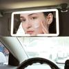 Автомобильное светодиодное зеркало HD, зеркало для макияжа, трехступенчатая регулировка, солнцезащитный козырек, внутреннее заднее зеркало, сенсорный экран с регулируемой яркостью, автоматическое косметическое зеркало