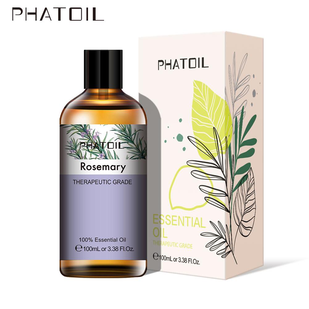 PHATOIL 5 мл/10 мл/30 мл/100 мл эфирное масло розмарина ароматерапия для изготовления свечей, мыла, парфюмерный диффузор свежести воздуха, повышение иммунитета