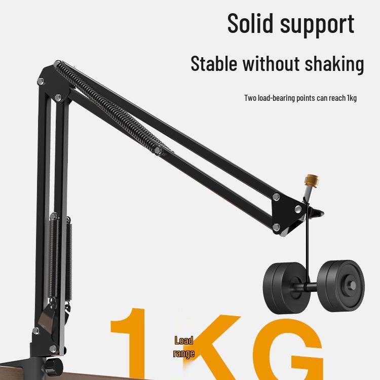 Профессиональная микрофонная стойка FIFINE с амортизирующей стрелой для настольной записи