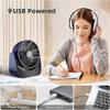 Usb Fan, Small Fan, 360 Rotation Portable Quiet Mini Usb Fan, 3 Speeds Desk Fan With 1.5M Usb Cable For Office/Car/Travel/Camping  SZRH A-X