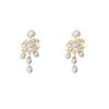 French Luxury Rhinestone & Pearl Tassel Earrings for Women