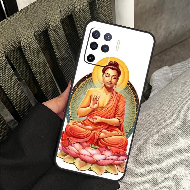 Buddha Case For Oppo A80 A60 A40 A94 A54 A98 A78 A18 A38 A58 A16 A76 A96 A17 A77 A74 A57S A15 Cover