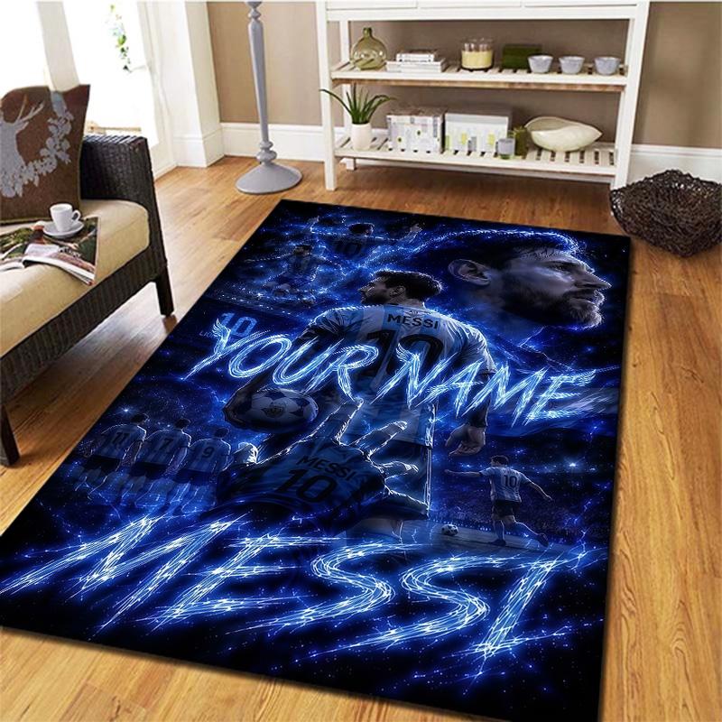 Messi Custom Name Carpet Rug For Living Room Bedroom Home Sofa Decoration Kids Play Nonslip Floor Mat