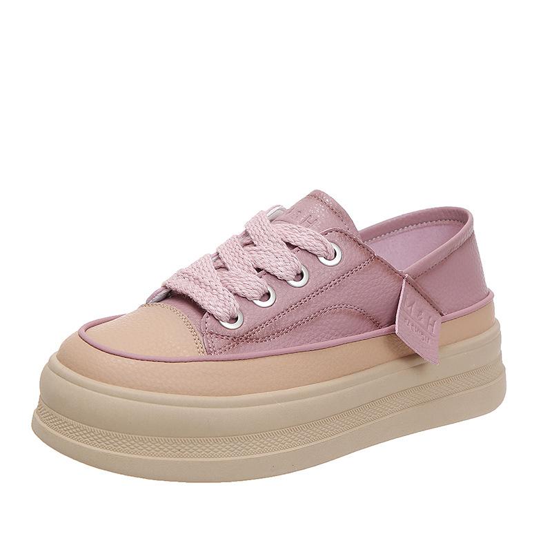 Интернет-платформа знаменитостей две белые туфли для женщин 2025 года весна и осень новая универсальная повседневная спортивная обувь прилив