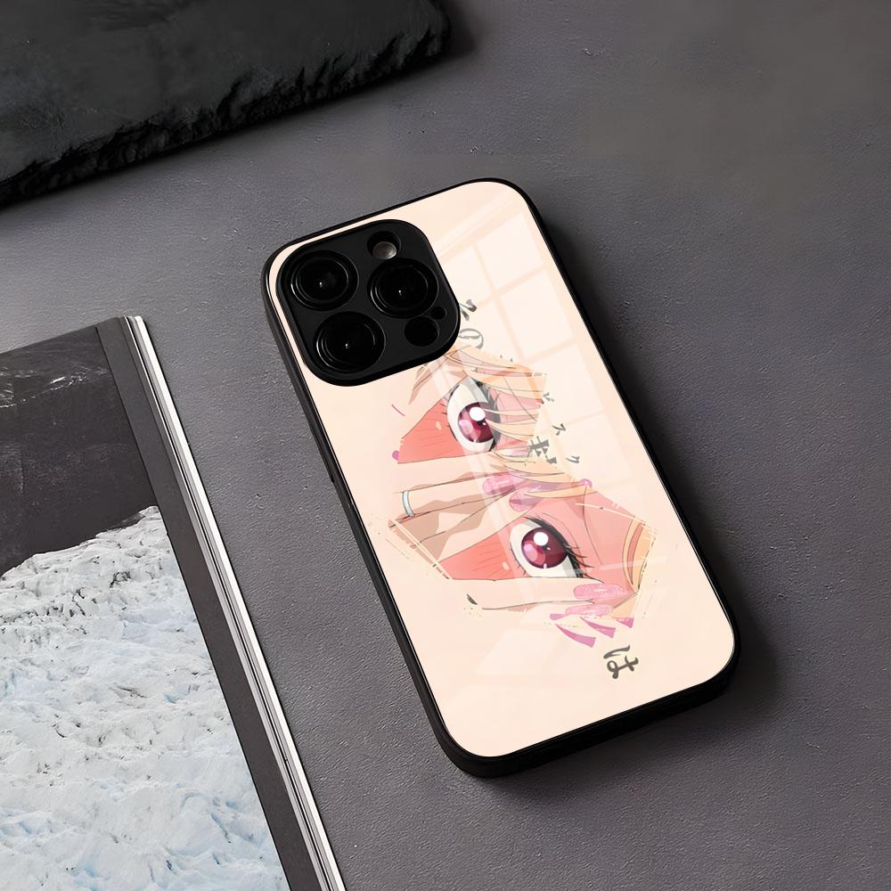 Чехол для телефона Sono Bisque Doll Wa Koi Wo Suru для iPhone 17 Air 16 E Pro Max 15 14 13 Mini 12 Pro 11 Max Plus Черная стеклянная крышка