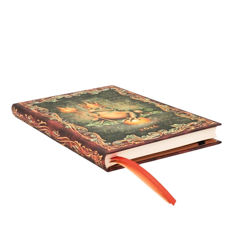 Paperblanks DE0763-1 The Brothers Frog 2026 Hardcover Diary, Midi, English Edition