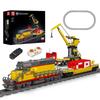 Mould King 12027 Дизельный локомотив EMD SD40-2 с дистанционным управлением, Технический поезд, Строительные блоки, Сборка, Машина, Кирпичи, Игрушки для детей