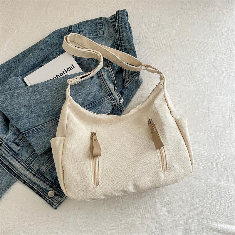 Большая вместительная модная повседневная сумка, весенняя универсальная сумка через плечо и подмышку, простая однотонная сумка-тоут