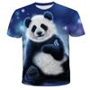 Plus Size 7XL Summer Digital Printed Cow Head Animal Pattern T-shirt Pullover Round Neck Men's Street Trendy Top