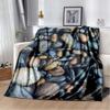 3D Fashion Wave Pebble Starfish Cartoon Flannel Blanket Sofa Bed Bedroom Warm Portable Exquisite Extra Large Warm Blanket Gift
