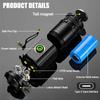 High Power 3 LED Mini LED Flashlight 2000LM SST20 Portable EDC Torch TYPE-C Rechargeable IP68 Camping Lantern with Tail Magnet