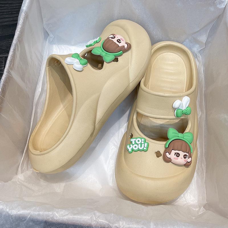 Новые тапочки eva, женские, летние, домашние, девичьи, в форме сердца, милые, с мягкой подошвой, нескользящие, дезодорирующие, домашние тапочки