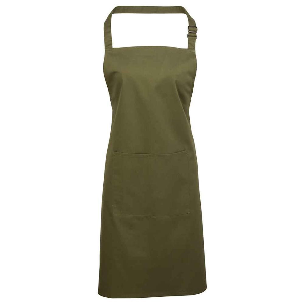 Premier Unisex Adult Colours Collection Pocket Bib Apron