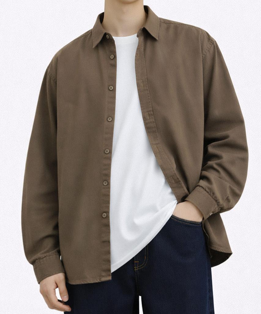 NTET Pigment Soft Shirt (Brown)