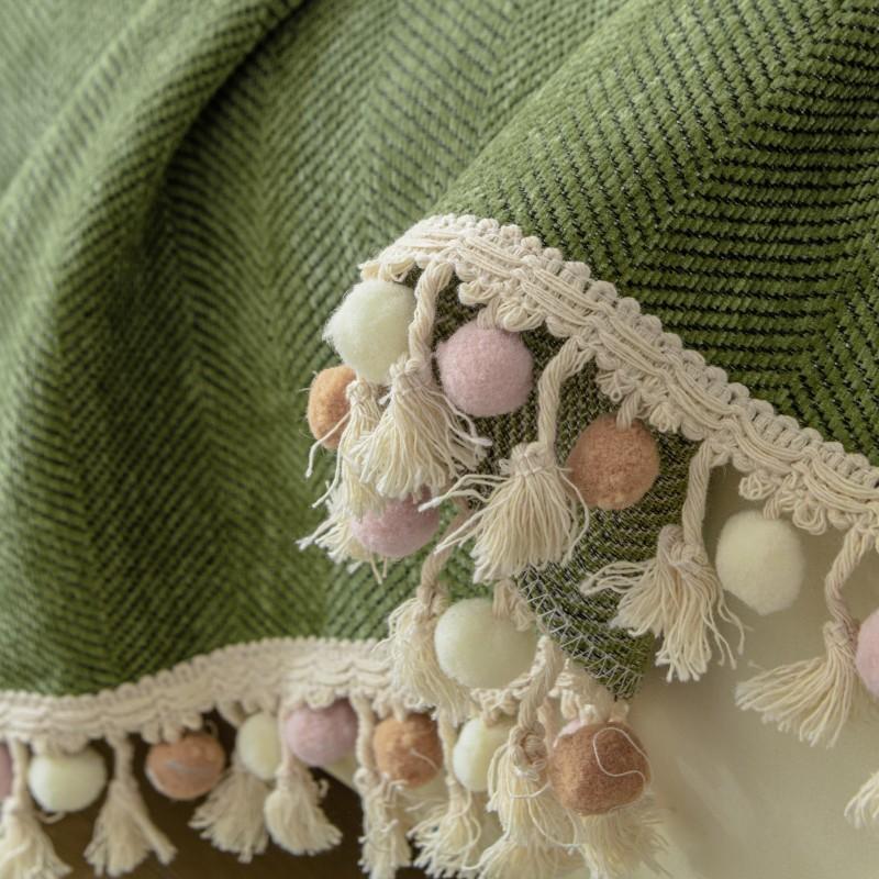 Modern Chenille Solid Color Sofa Towel Fabric All-season Universal Living Room Herringbone Pattern Sofa Towel Covered Blanket