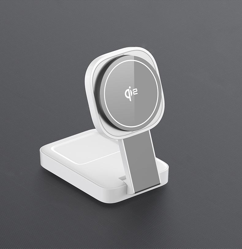 Мощное 3-в-1 беспроводное зарядное устройство Qi2 MagSafe для телефонов Apple