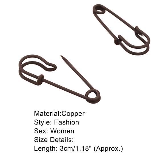 1 пара женских креативных медных шпилек с булавкой для ушей