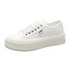Canvas Biscuit Shoes Women's Spring New Platform Casual Shoes Muffin White Shoes Women's Tide