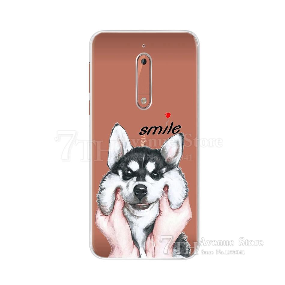 Чехол для Nokia 5 5.2" Мультяшный Мягкий Силиконовый TPU Чехол для Телефона Для Nokia 5 Nokia5 Глобальный Двойной TA-1024 TA-1053 TA-1044 Задняя Крышка