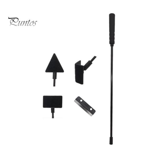 Aquarium Tank Brushes 1 Set Fish 120-Degree Adjustment Adjustable Length Strong Rod Body Algae Scrapers Long Handle 5 in Gravel Rakes for