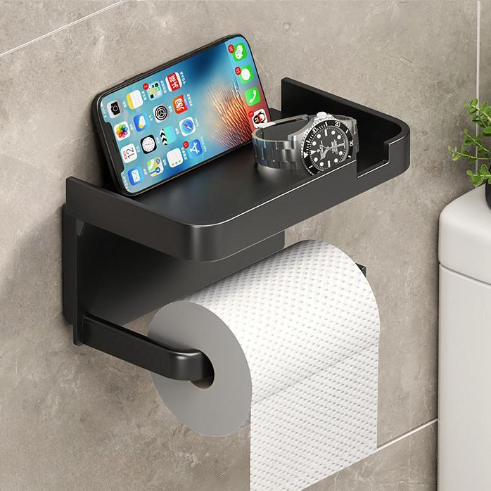 1шт клейкий настенный держатель для туалетной бумаги без сверления с полкой для хранения