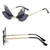 Costume Rimless Party Irregular Dragonfly Wing Sunglasses Shades Diamond Sun Glasses Bling