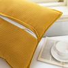 Solid Color Sofa Pillowcase Japanese style Cushion Cover Corduroy Striped Throw Pillow Cover  Couch
