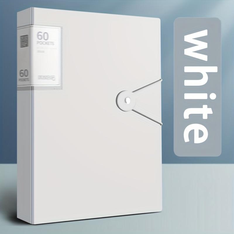 Папка-файл А4 с 60 карманами, Подходит для документов и бумаг формата А4, Материал ПП, Водонепроницаемая, Легко хранить и организовывать, Идеально для хранения файлов