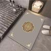 Новый китайский стиль, легкий роскошный стиль, узор, диатомовая грязь, напольный коврик для ванной комнаты, впитывающий воду, противоскользящий, быстросохнущий коврик для ног