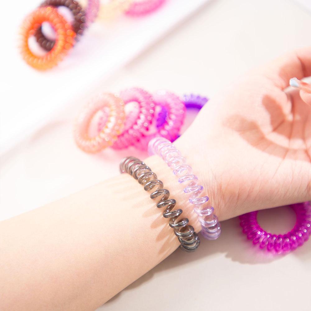 Korean Style Elastic Hair Bands: 40 Transparent Colors, Soft & Seamless Hair Accessories