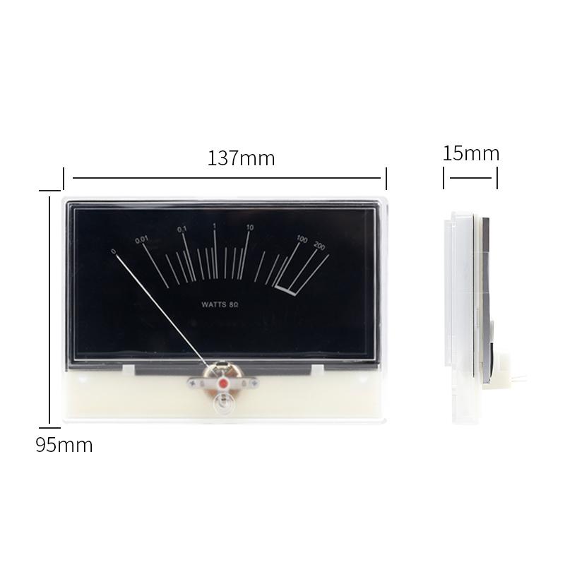 Mini Vu Meter Customizable DJ Mixer Volume Level LED Backlight Speaker Amplifier 1-Year Warranty Electronic Power Source