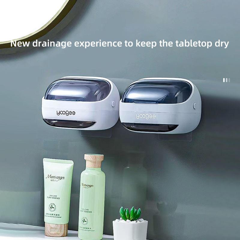 Перфорированная мыльница настенная с дренажем, мыльница для хранения в ванной комнате, полка для хранения мыла