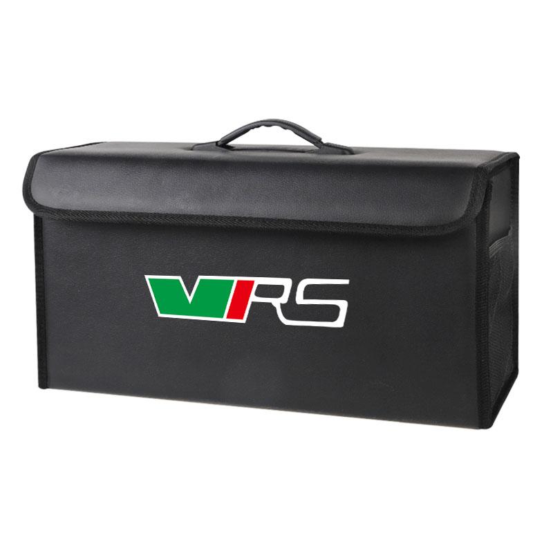 HIAQ2 Car Trunk Storage Box Leather Tidying Organizer Bag For Skoda Octavia Superb Rapid Kodiaq Karoq Fabia Kamiq Vision RS Yeti Scala
