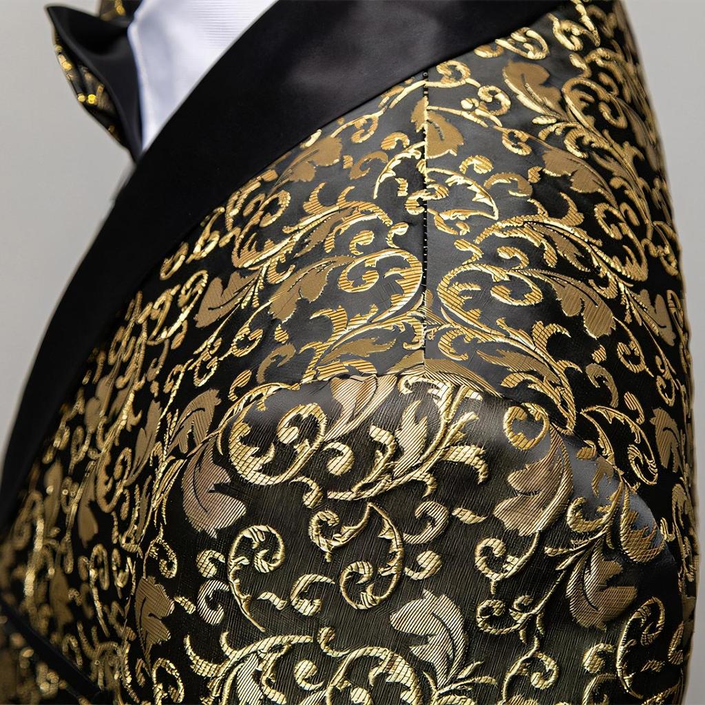 Мужские пиджаки жаккардовый костюм многоцветный тонкий выпускной свадебный сценический костюм