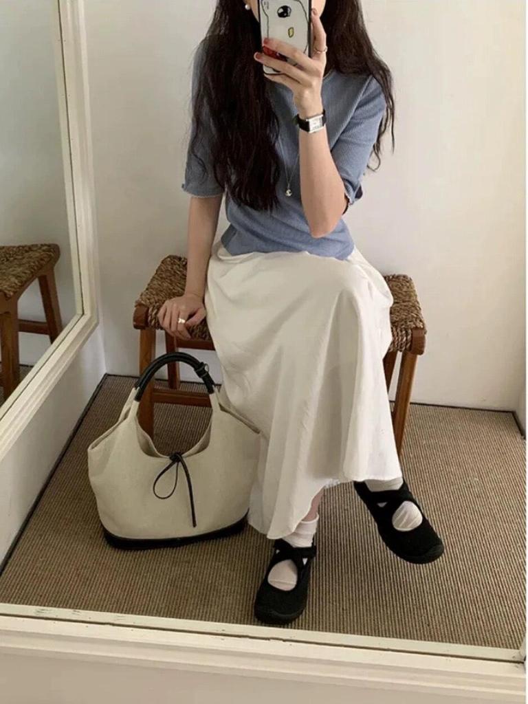 Корейский шик холщовая сумка-тоут: 2025 Новая модная универсальная женская сумка через плечо